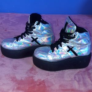 UNIF Shoes - Holographic Platforms UNIF Shoes - Holographic Platforms